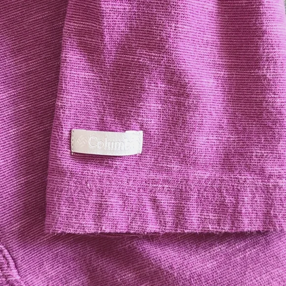 Columbia Lightweight Hoodie Shirt/Top. Sz L.  Plum.   Pocket - Picture 6 of 7